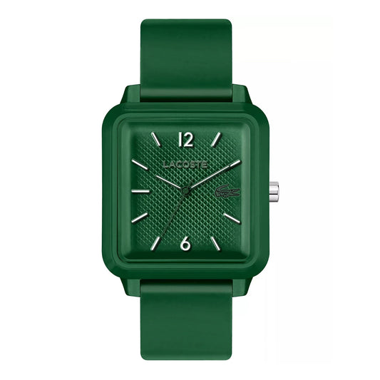 Lacoste.12.12 Studio 3 Hands Watch Green Silicone Strap, chronograph, Goodwatch fashion & trendy watches