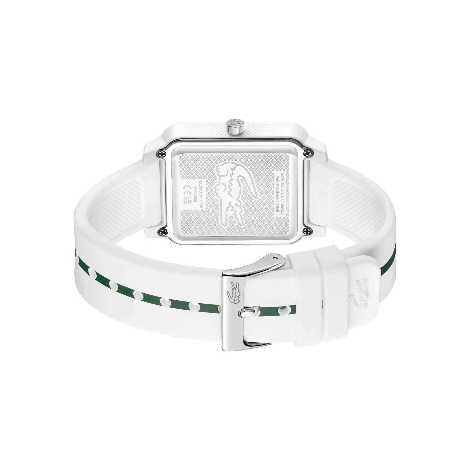 Lacoste.12.12 Studio 3 Hands Watch White Silicone Strap, chronograph, 42mm, casec_white, Goodwatch fashion & trendy watches