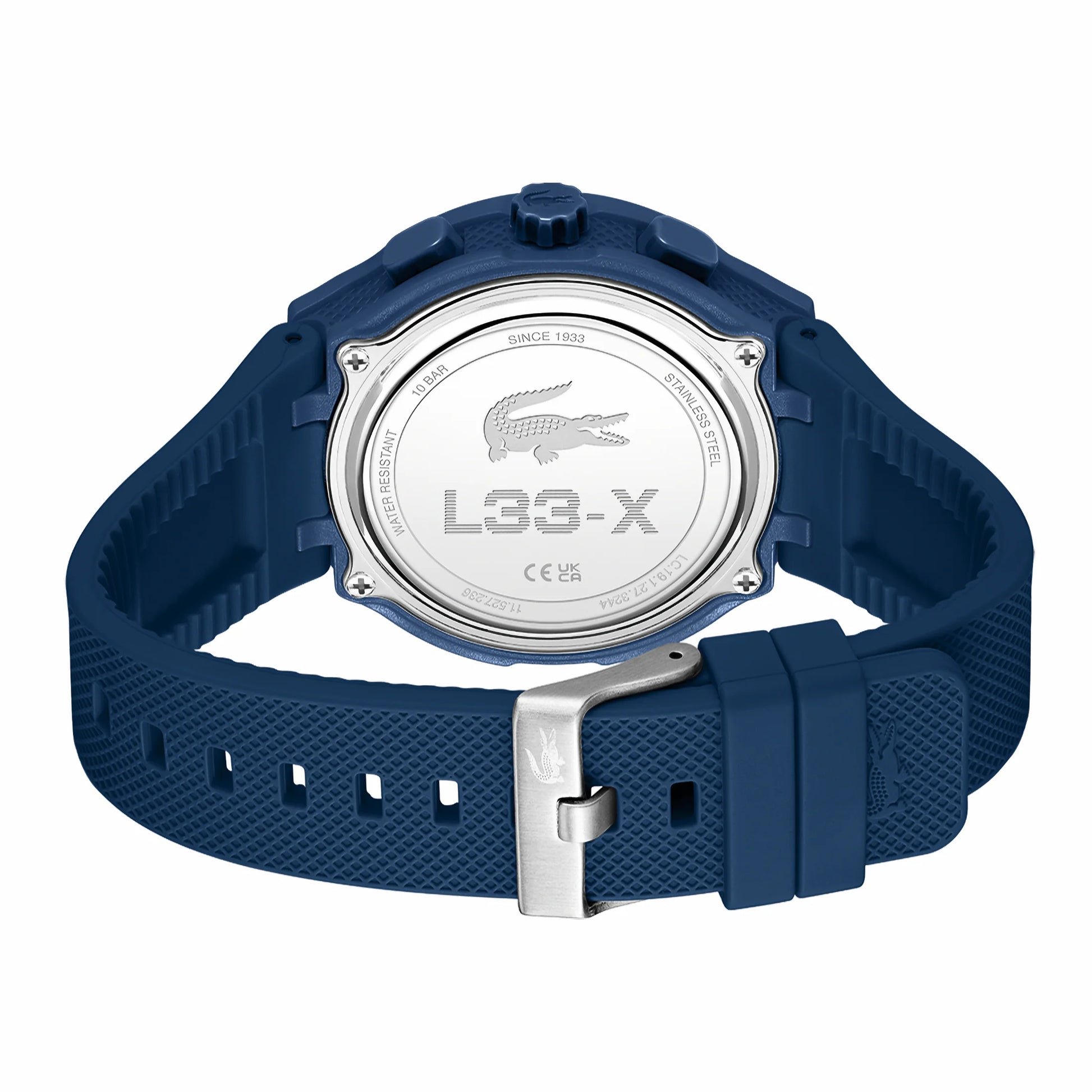 Lacoste LC33 World Time Chrono Light Navy Date Dial Silicone Strap Men's Watch, , , , Goodwatch fashion & trendy watches