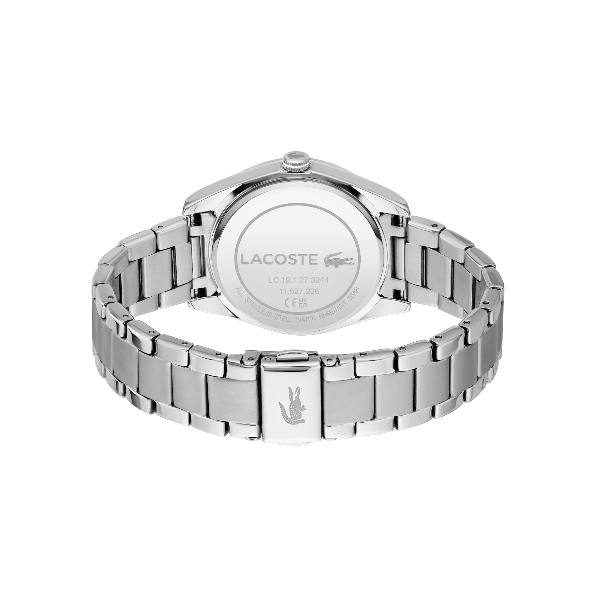 Lacoste Parisienne Ladies Champagne Dial Silver Bracelet Watch, Women, 36mm, silver, Goodwatch fashion & trendy watches