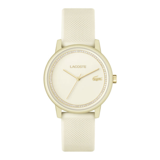 Lacoste.12.12 Go Ladies Champagne Crystal Dégradé Mat Aluminum Watch, 36mm, champagne, Goodwatch fashion & trendy watches