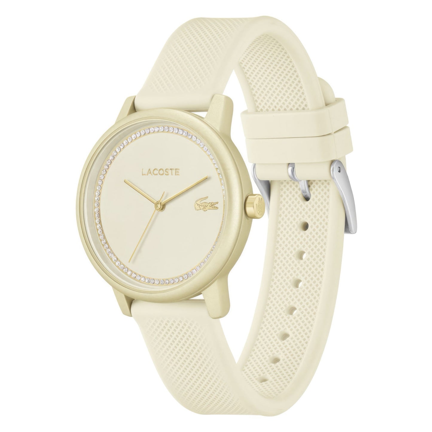 Lacoste.12.12 Go Ladies Champagne Crystal Dégradé Mat Aluminum Watch, 36mm, champagne, Goodwatch fashion & trendy watches