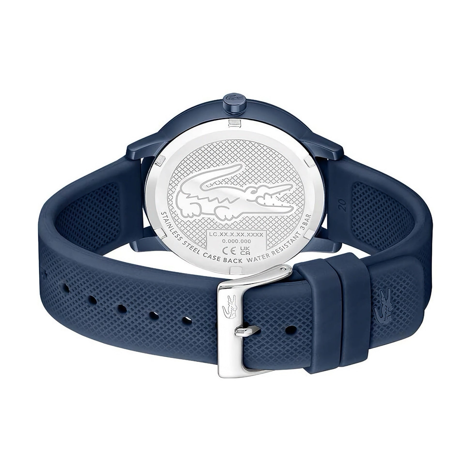 Lacoste.12.12 Move Blue Men's Watch Blue Silicone Strap, Men, 42mm, blue, Goodwatch fashion & trendy watches