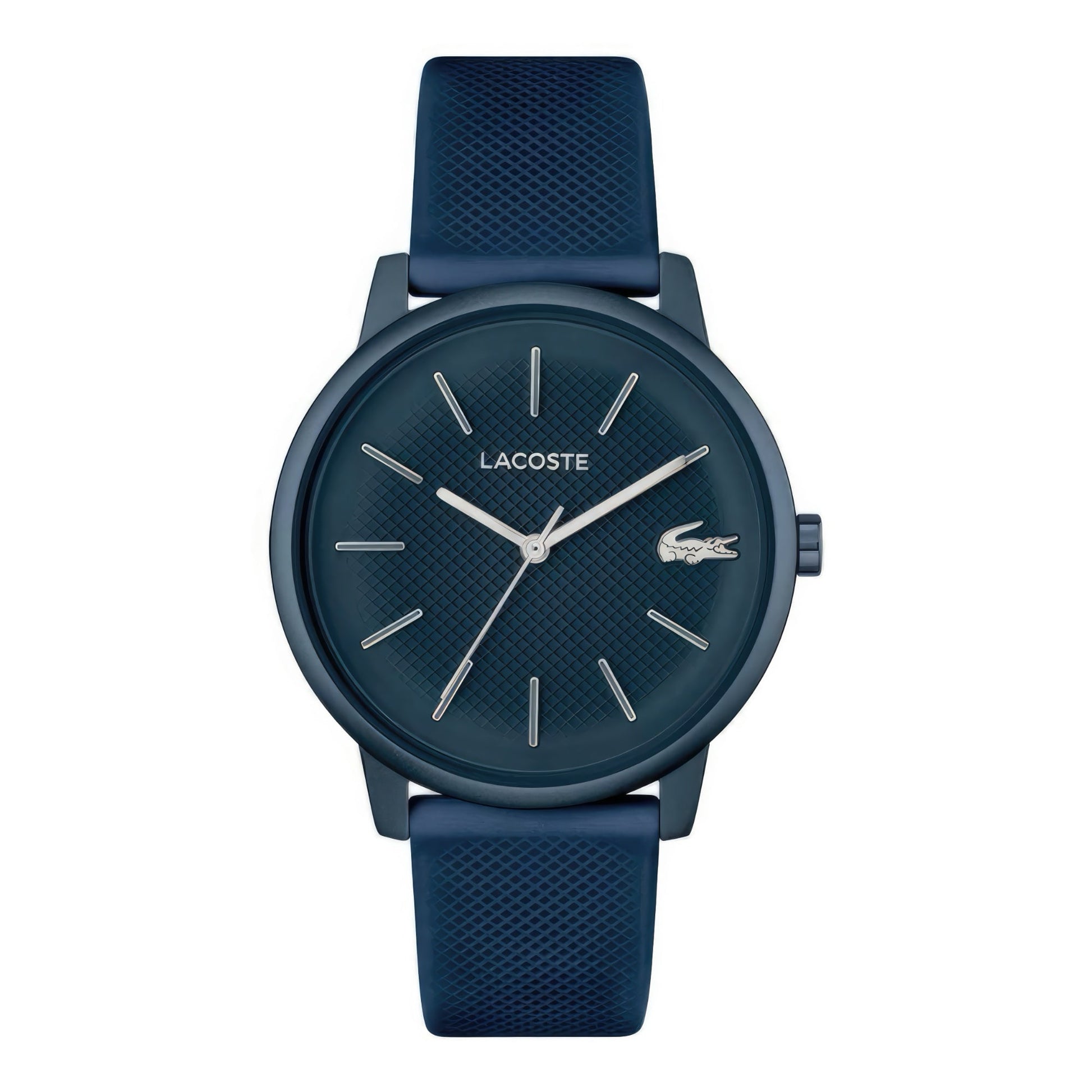 Lacoste.12.12 Move Blue Men's Watch Blue Silicone Strap, Men, 42mm, blue, Goodwatch fashion & trendy watches