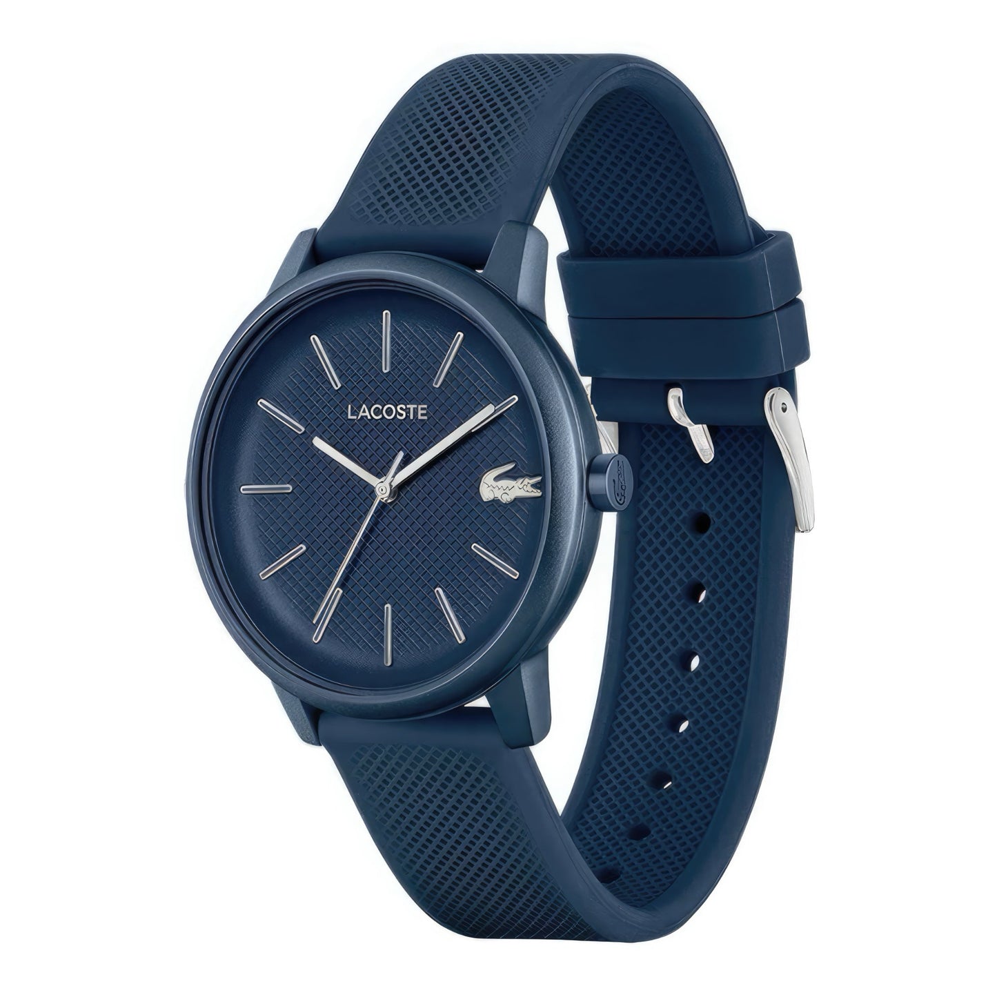 Lacoste.12.12 Move Blue Men's Watch Blue Silicone Strap, Men, 42mm, blue, Goodwatch fashion & trendy watches