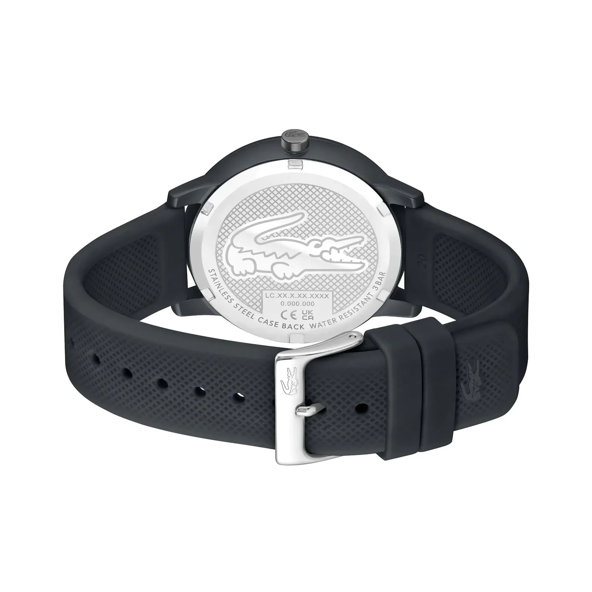 Lacoste.12.12 Move Grey Men's Watch Grey Silicone Strap, Men, 42mm, blue, Goodwatch fashion & trendy watches