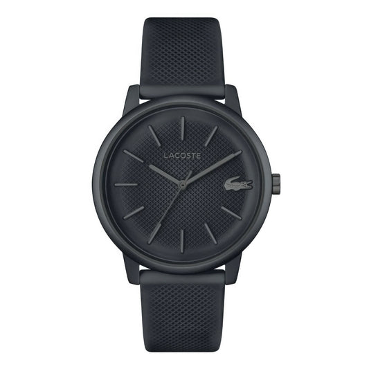 Lacoste.12.12 Move Grey Men's Watch Grey Silicone Strap, Men, 42mm, blue, Goodwatch fashion & trendy watches