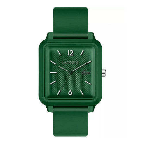 Lacoste.12.12 Studio 3 Hands Watch Green Silicone