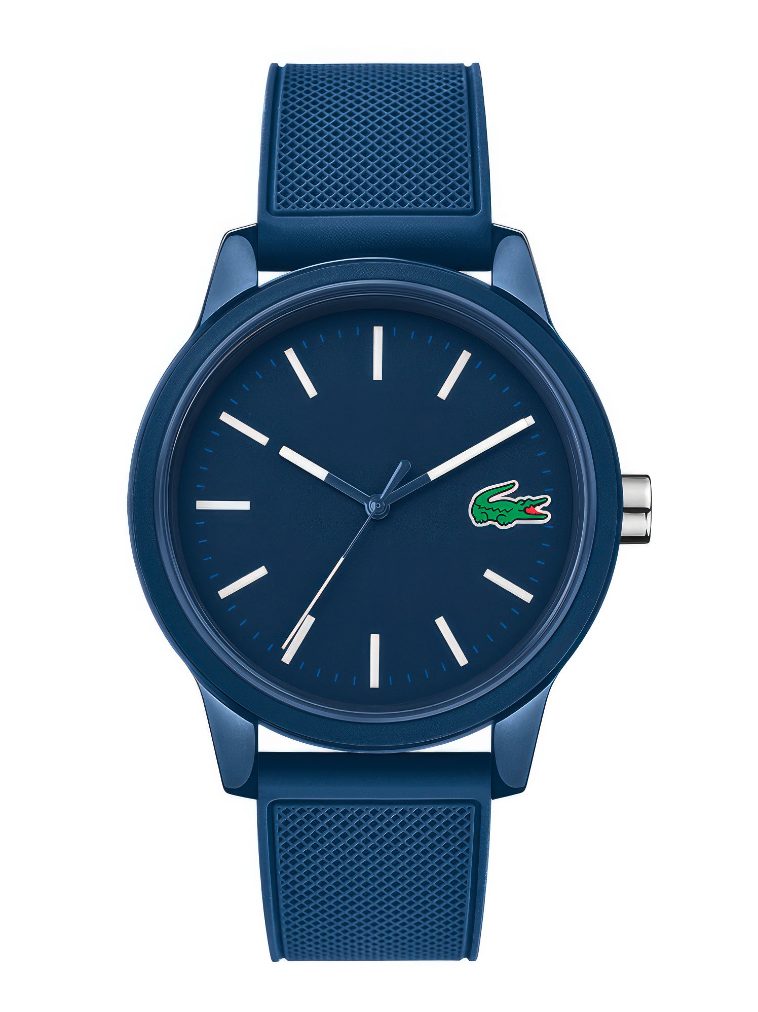 The Men's L.12.12 Blue Casual Watch 2010987 by Lacoste with sporting style in blue.
